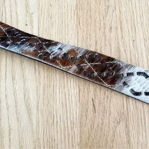 Stylish Brown and White Hair-on Leather Headbands Amazon.com : WOVOWOVO 5 Pcs Thin Leather Headbands for Women  main image 3